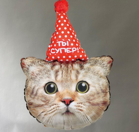 Шар фольгированный "Котик"